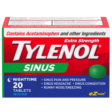 Tylenol Extra Strength Sinus EZtabs Nighttime Tablets 20ct
