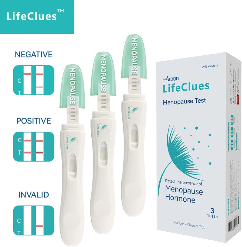 LifeClues™ 3 Counts Menopause FSH Test Midstream: Accurate Menopause Kit for Women Self Testing