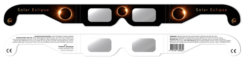 Solar Eclipse Glasses - ISO Certified Safe Solar Viewing OUT OF STOCK