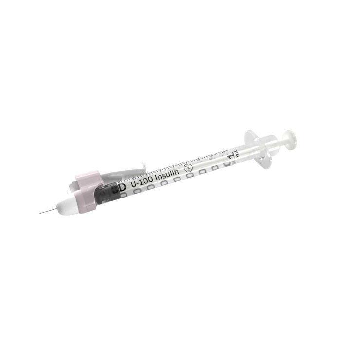SafetyGlide™ Insulin Syringe with Permanently Attached Needle