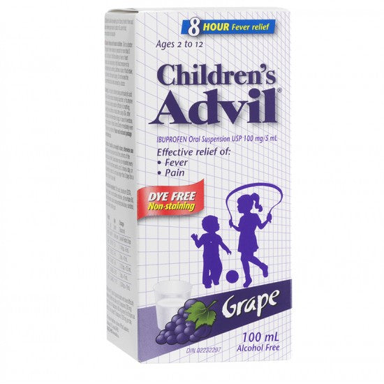 CHILDREN'S ADVIL - GRAPE DYE FREE 100ml