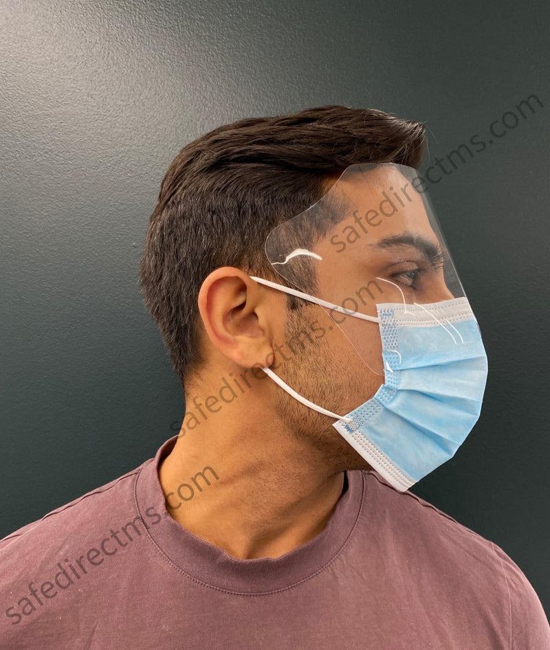 Écran facial pour masque chirurgical (ASTM niveau 1)